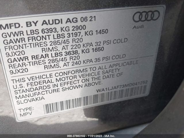 Photo 8 VIN: WA1LJAF73MD041252 - AUDI Q7 