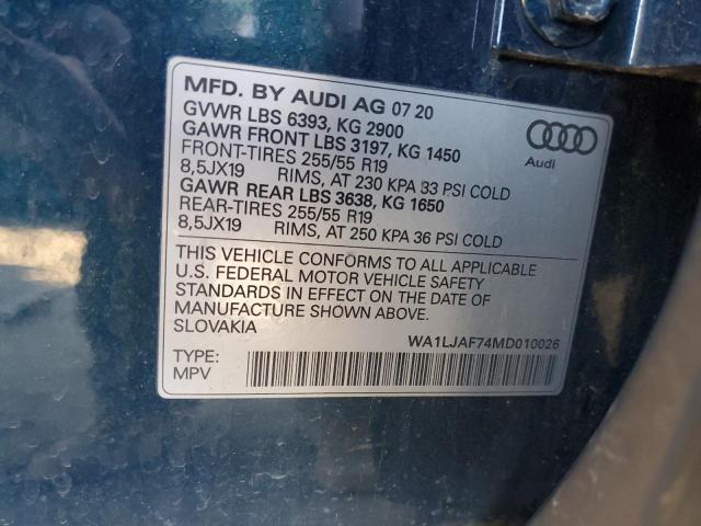 Photo 12 VIN: WA1LJAF74MD010026 - AUDI Q7 