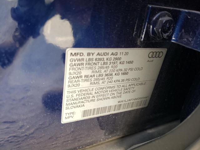 Photo 13 VIN: WA1LJAF74MD023441 - AUDI Q7 PREMIUM 