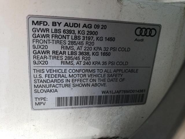 Photo 13 VIN: WA1LJAF75MD014361 - AUDI Q7 PREMIUM 