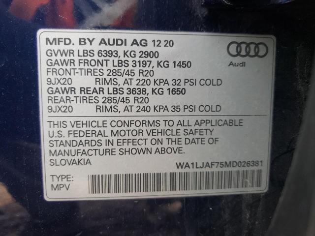 Photo 13 VIN: WA1LJAF75MD026381 - AUDI Q7 