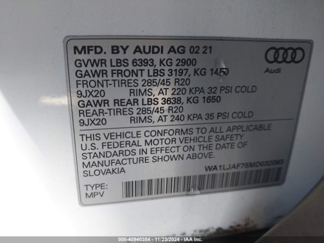 Photo 8 VIN: WA1LJAF75MD032083 - AUDI Q7 