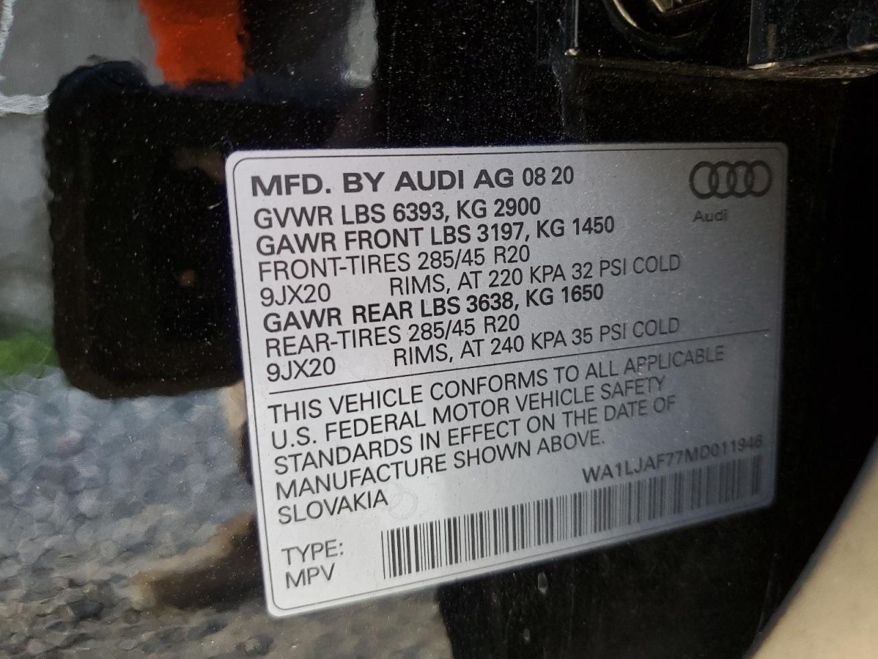 Photo 13 VIN: WA1LJAF77MD011946 - AUDI Q7 