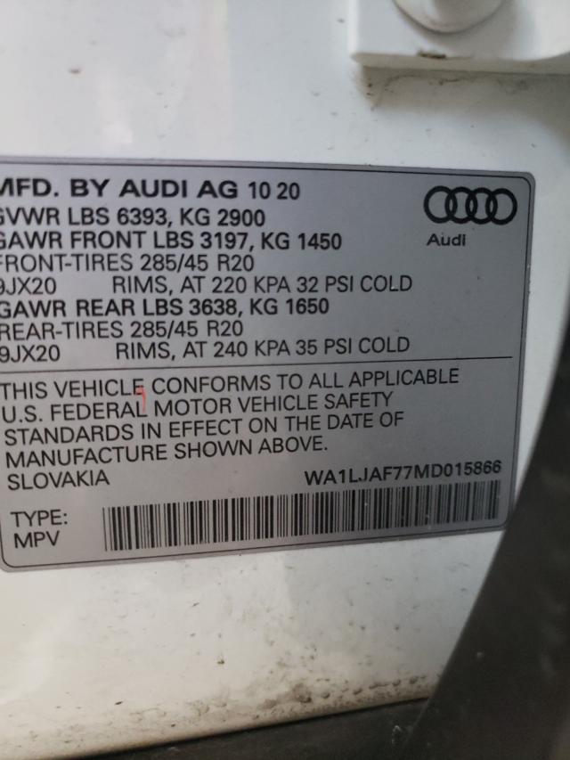 Photo 9 VIN: WA1LJAF77MD015866 - AUDI Q7 PREMIUM 