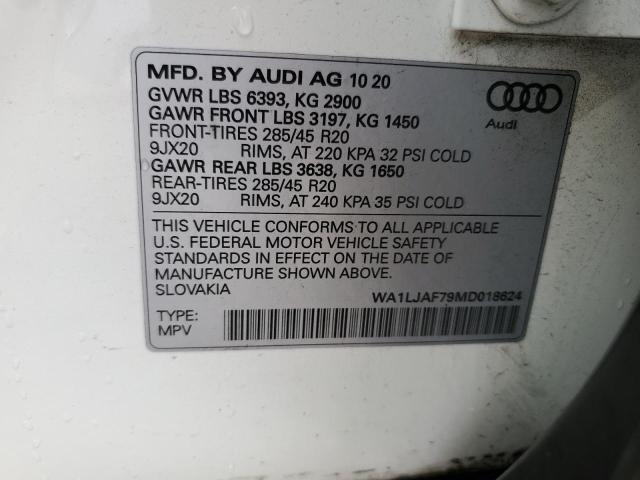 Photo 12 VIN: WA1LJAF79MD018624 - AUDI Q7 PREMIUM 