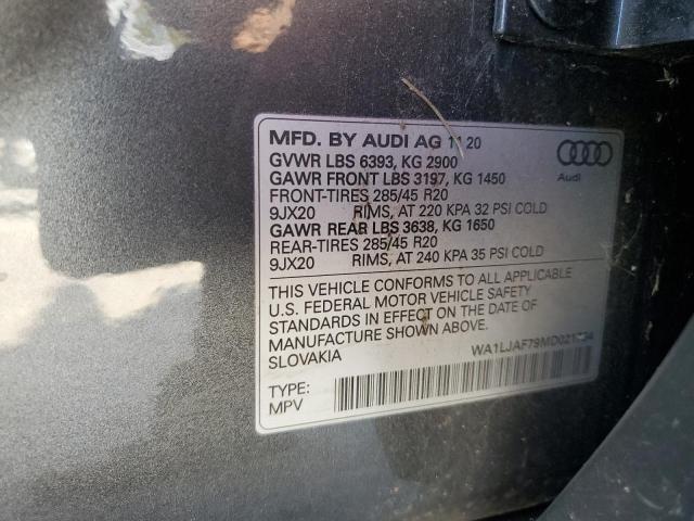 Photo 12 VIN: WA1LJAF79MD021734 - AUDI Q7 PREMIUM 