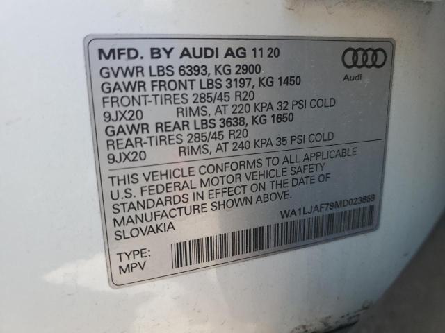 Photo 13 VIN: WA1LJAF79MD023659 - AUDI Q7 PREMIUM 