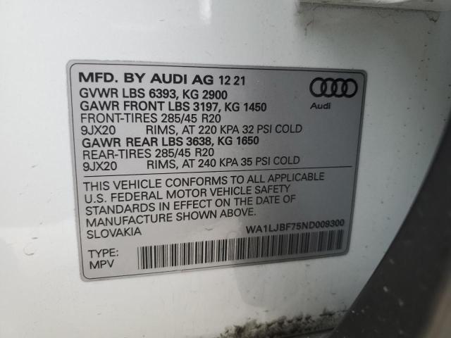 Photo 13 VIN: WA1LJBF75ND009300 - AUDI Q7 PREMIUM 