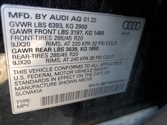 Photo 12 VIN: WA1LJBF79ND009901 - AUDI Q7 PREMIUM 