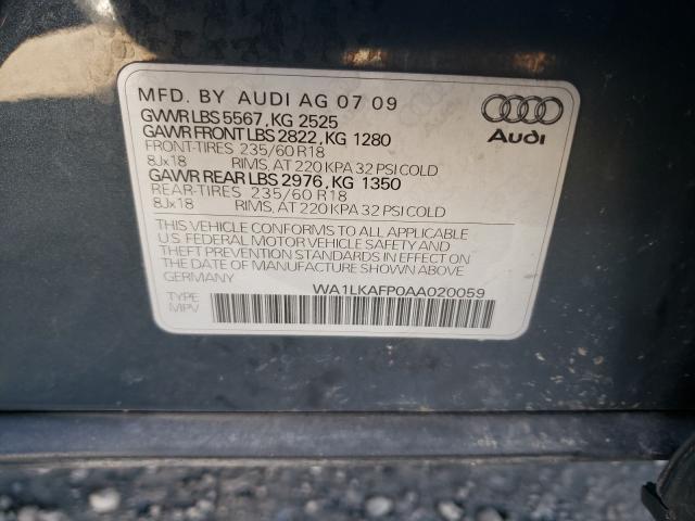 Photo 9 VIN: WA1LKAFP0AA020059 - AUDI Q5 PREMIUM 