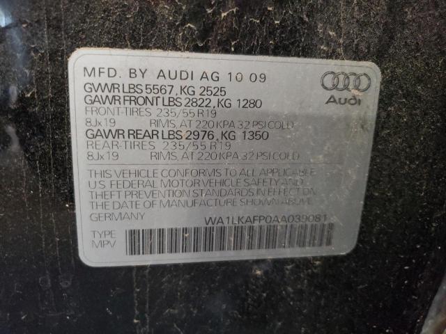 Photo 9 VIN: WA1LKAFP0AA039081 - AUDI Q5 PREMIUM 