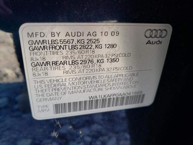 Photo 9 VIN: WA1LKAFP0AA041669 - AUDI Q5 PREMIUM 