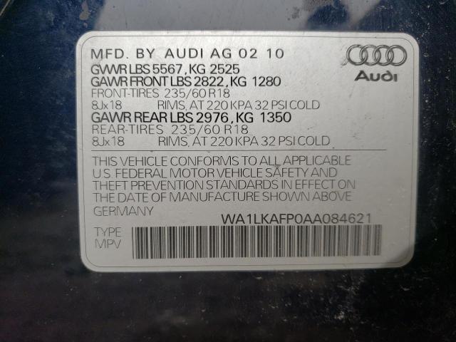 Photo 9 VIN: WA1LKAFP0AA084621 - AUDI Q5 PREMIUM 