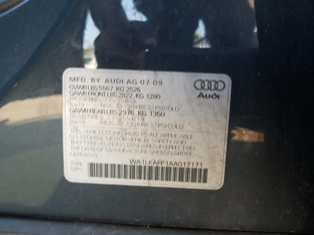 Photo 9 VIN: WA1LKAFP1AA017171 - AUDI Q5 PREMIUM 