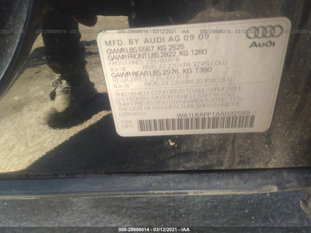 Photo 8 VIN: WA1LKAFP1AA032589 - AUDI Q5 