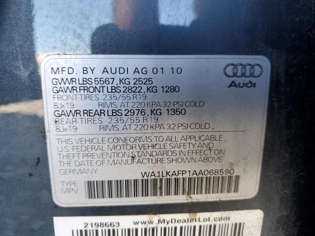 Photo 12 VIN: WA1LKAFP1AA068590 - AUDI Q5 PREMIUM 