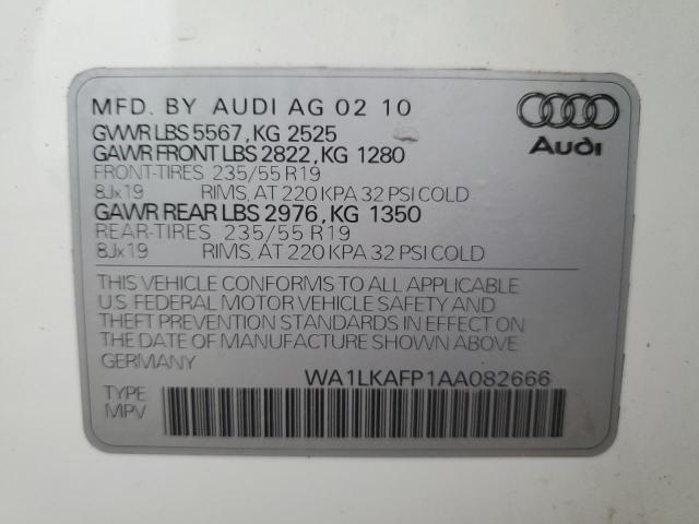 Photo 12 VIN: WA1LKAFP1AA082666 - AUDI Q5 PREMIUM 