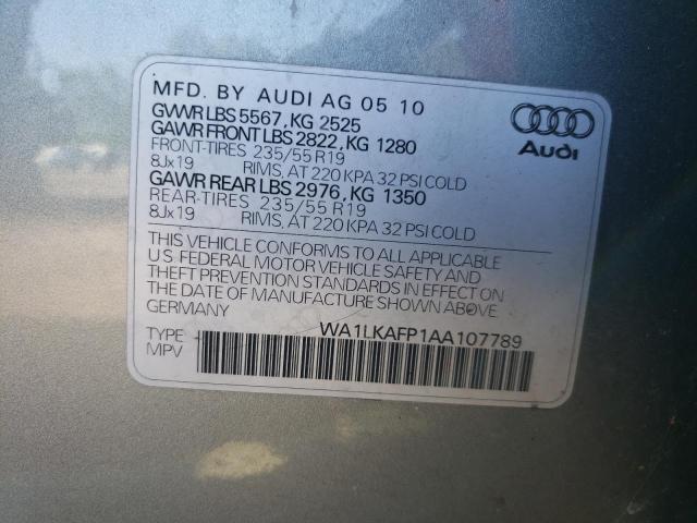 Photo 9 VIN: WA1LKAFP1AA107789 - AUDI Q5 PREMIUM 