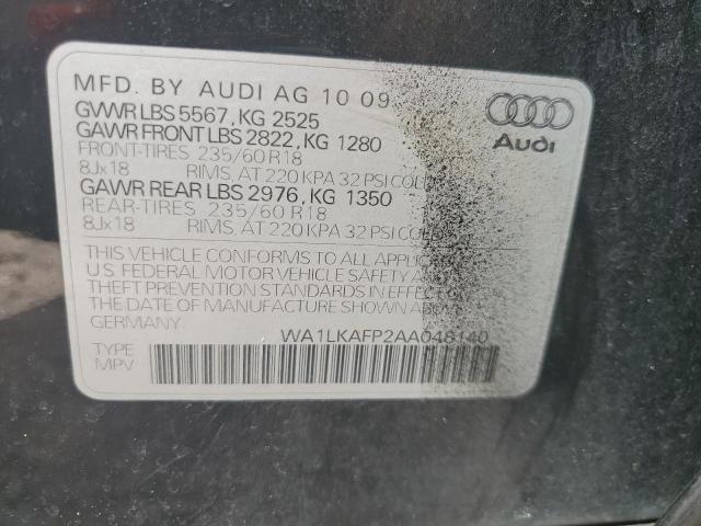 Photo 11 VIN: WA1LKAFP2AA048140 - AUDI Q5 