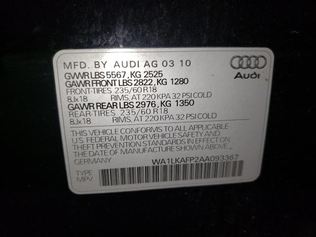 Photo 12 VIN: WA1LKAFP2AA093367 - AUDI Q5 PREMIUM 