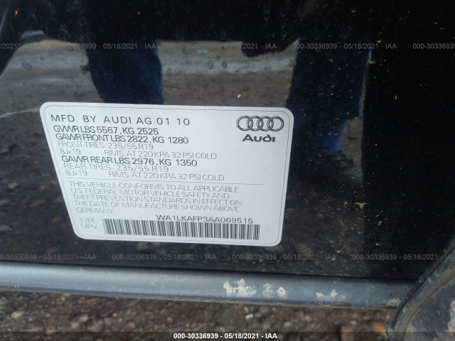 Photo 8 VIN: WA1LKAFP3AA069515 - AUDI Q5 