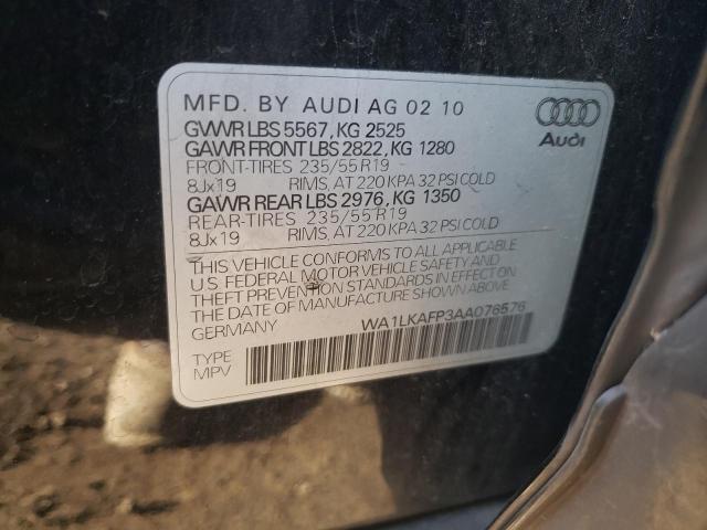 Photo 11 VIN: WA1LKAFP3AA076576 - AUDI Q5 PREMIUM 