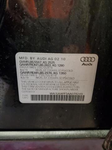 Photo 12 VIN: WA1LKAFP3AA079249 - AUDI Q5 