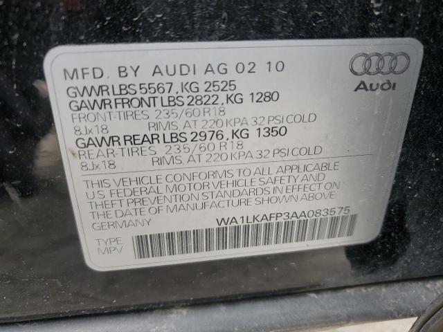 Photo 11 VIN: WA1LKAFP3AA083575 - AUDI Q5 