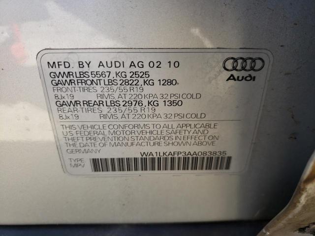 Photo 9 VIN: WA1LKAFP3AA083835 - AUDI Q5 PREMIUM 