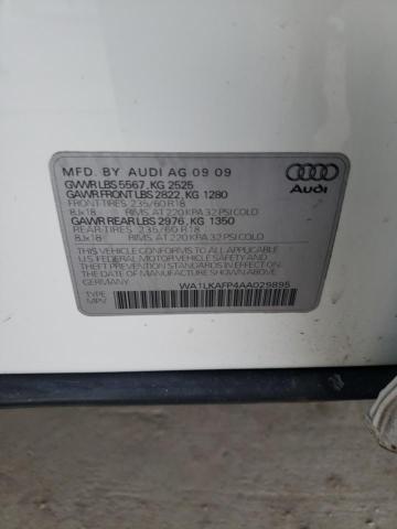 Photo 11 VIN: WA1LKAFP4AA029895 - AUDI Q5 PREMIUM 