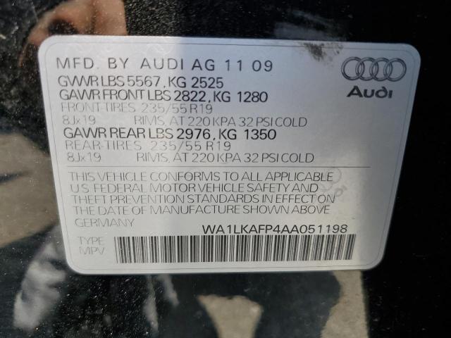 Photo 11 VIN: WA1LKAFP4AA051198 - AUDI Q5 PREMIUM 