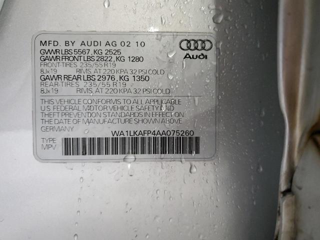 Photo 12 VIN: WA1LKAFP4AA075260 - AUDI Q5 PREMIUM 