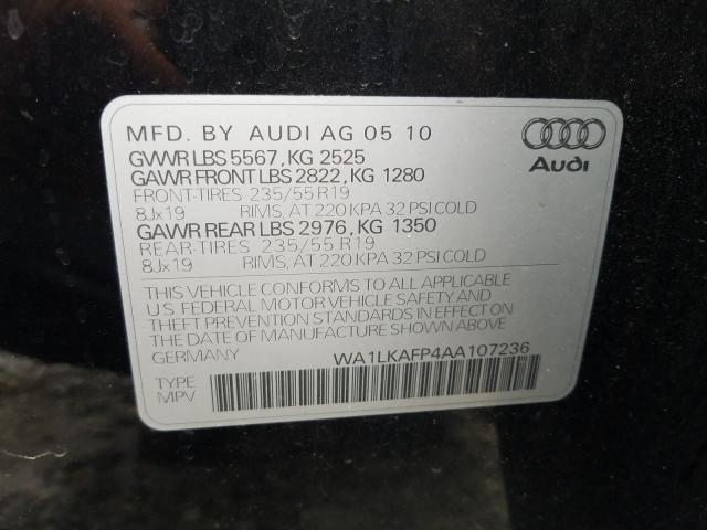 Photo 9 VIN: WA1LKAFP4AA107236 - AUDI Q5 PREMIUM 