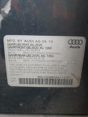 Photo 11 VIN: WA1LKAFP4AA113151 - AUDI Q5 