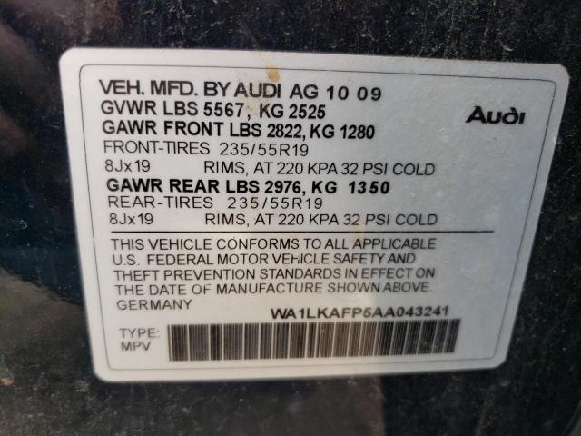 Photo 12 VIN: WA1LKAFP5AA043241 - AUDI Q5 PREMIUM 