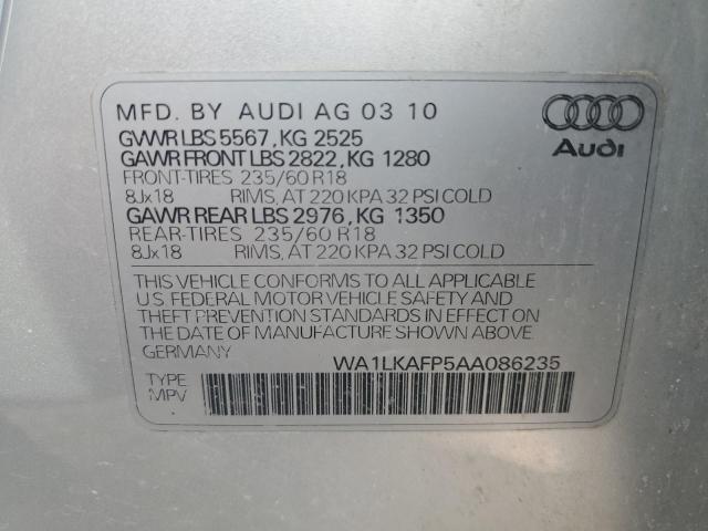 Photo 11 VIN: WA1LKAFP5AA086235 - AUDI Q5 