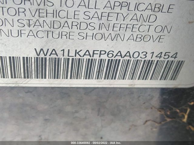 Photo 8 VIN: WA1LKAFP6AA031454 - AUDI Q5 