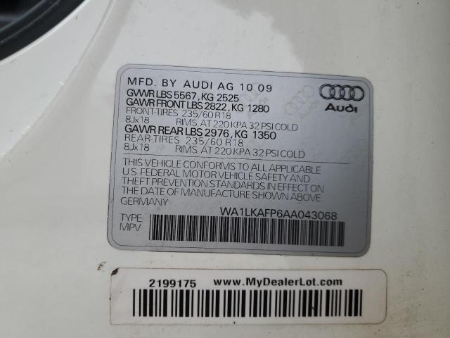 Photo 11 VIN: WA1LKAFP6AA043068 - AUDI Q5 