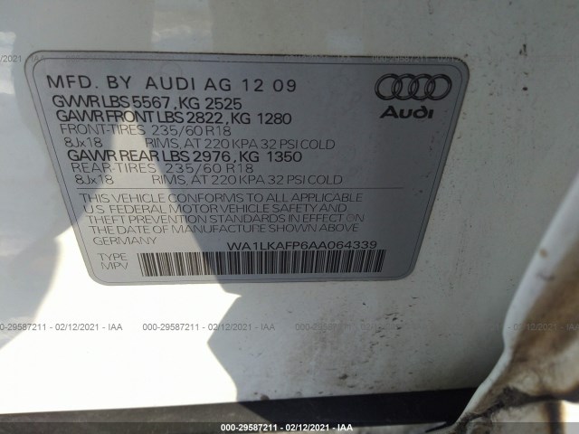 Photo 8 VIN: WA1LKAFP6AA064339 - AUDI Q5 