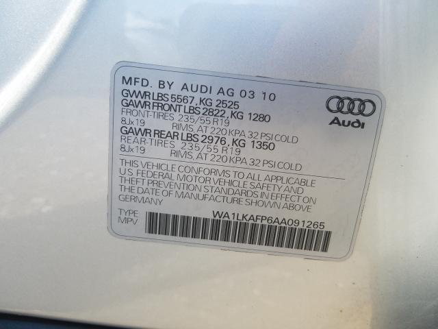 Photo 9 VIN: WA1LKAFP6AA091265 - AUDI Q5 PREMIUM 