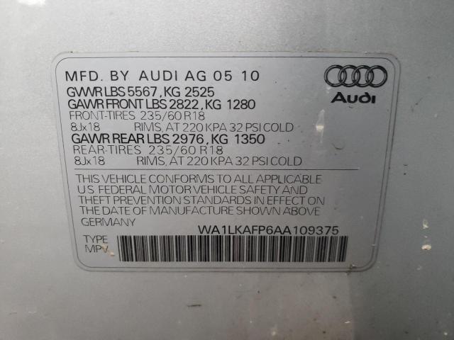 Photo 12 VIN: WA1LKAFP6AA109375 - AUDI Q5 