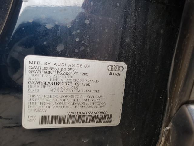 Photo 9 VIN: WA1LKAFP7AA009091 - AUDI Q5 PREMIUM 