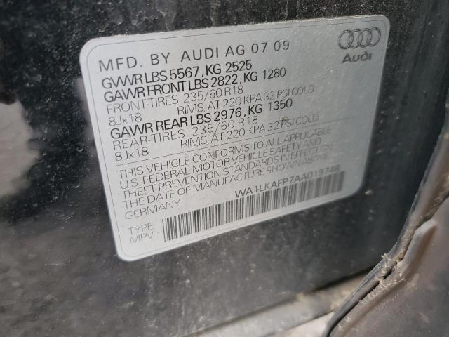 Photo 9 VIN: WA1LKAFP7AA019748 - AUDI Q5 PREMIUM 