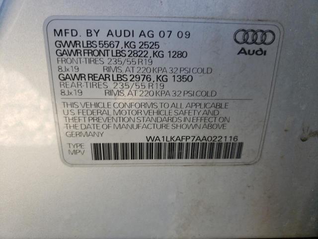 Photo 9 VIN: WA1LKAFP7AA022116 - AUDI Q5 PREMIUM 