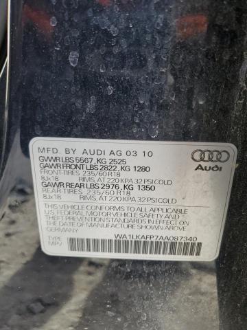 Photo 11 VIN: WA1LKAFP7AA087340 - AUDI Q5 PREMIUM 