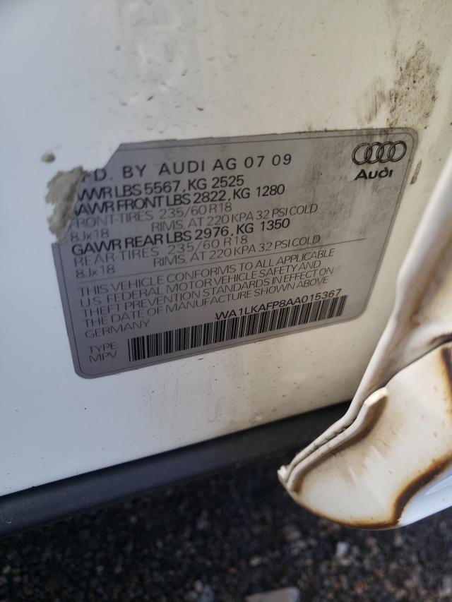 Photo 9 VIN: WA1LKAFP8AA015367 - AUDI Q5 PREMIUM 