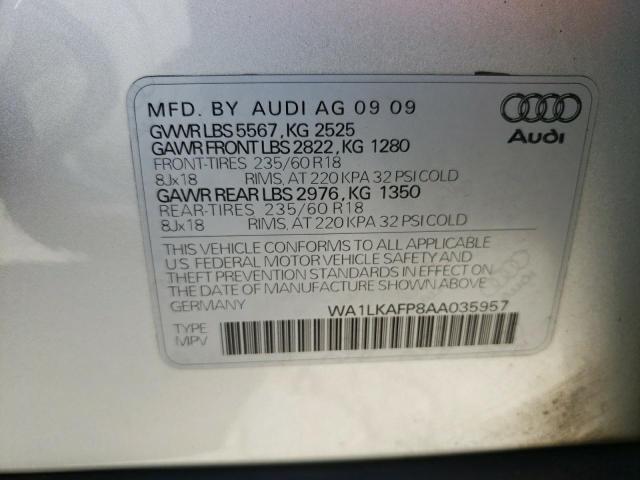 Photo 12 VIN: WA1LKAFP8AA035957 - AUDI Q5 PREMIUM 