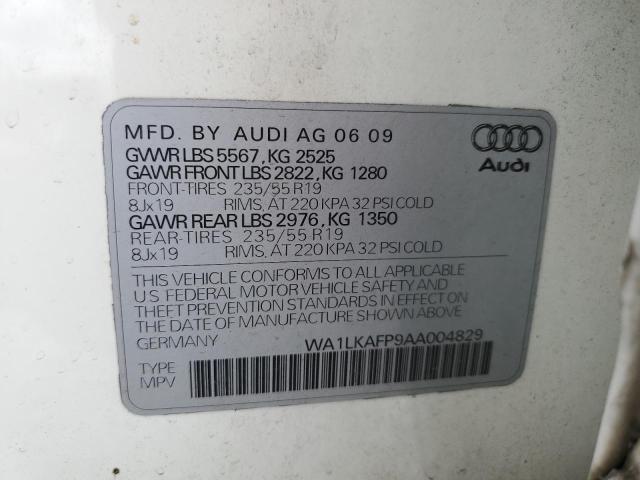 Photo 13 VIN: WA1LKAFP9AA004829 - AUDI Q5 