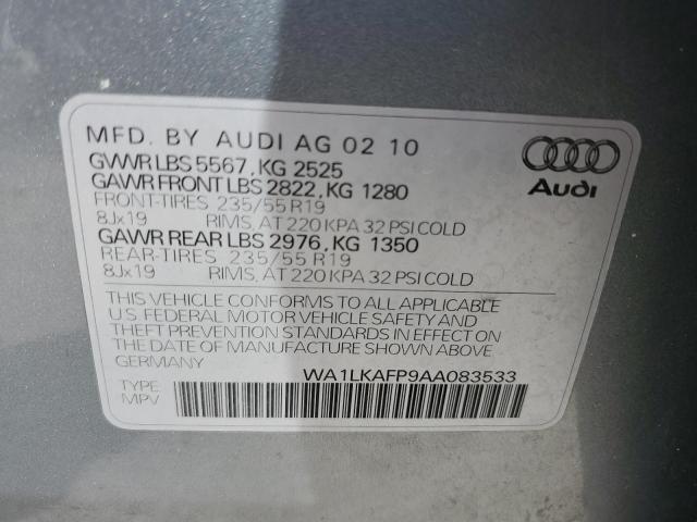 Photo 9 VIN: WA1LKAFP9AA083533 - AUDI Q5 PREMIUM 