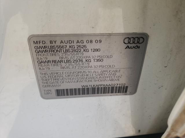 Photo 9 VIN: WA1LKAFPXAA027102 - AUDI Q5 PREMIUM 